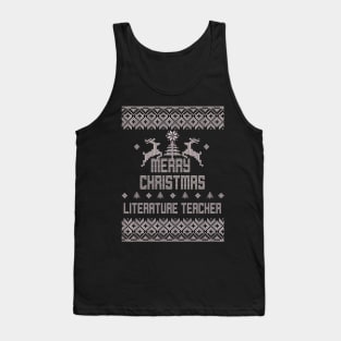 Merry Christmas LITERATURE TEACHER Tank Top